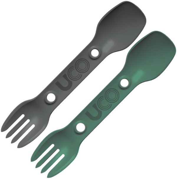 UCO Two Pack Utility Spork Green UCO Two Pack Utility Spork Green