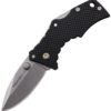 Cold Steel Micro Recon 1, CS 27DS, Cold Steel Micro Recon 1 Spear Point Polymer Knife Black(Stonewash) CS 27DS