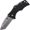 Cold Steel Micro Recon 1, CS 27DT, Cold Steel Micro Recon 1 Tanto Polymer Knife Black(Stonewash) CS 27DT