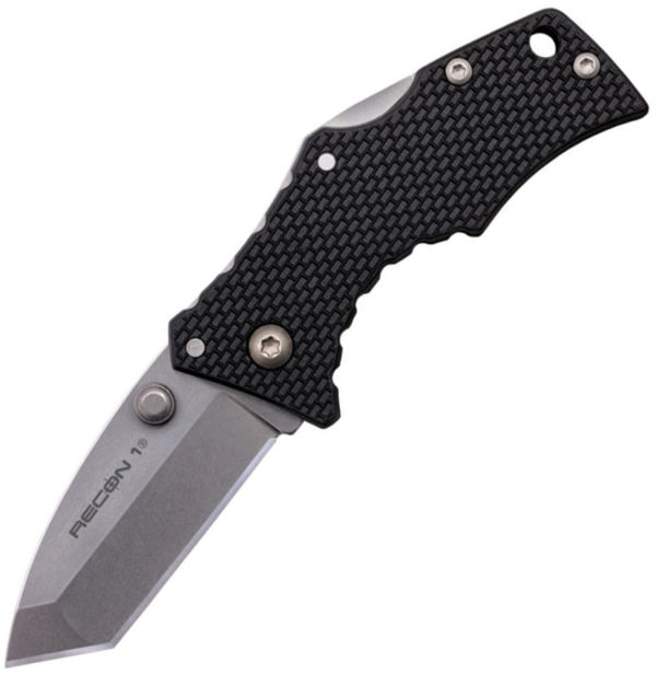 Cold Steel Micro Recon 1, CS 27DT, Cold Steel Micro Recon 1 Tanto Polymer Knife Black(Stonewash) CS 27DT