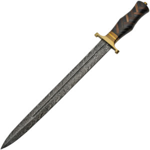Damascus Braided Wood Sword (15.25″)