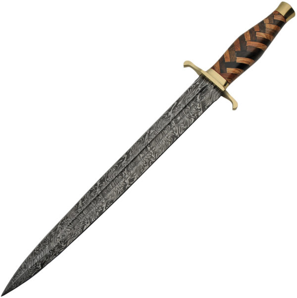 Damascus Braided Damascus Sword (14.5")