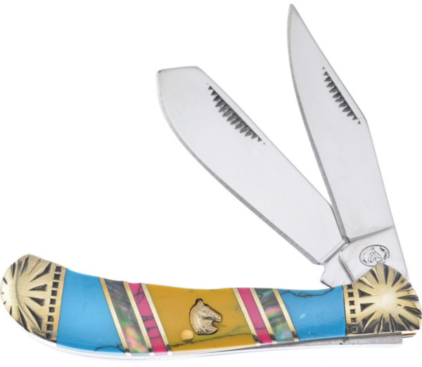 Frost Cutlery Saddlehorn Turquoise