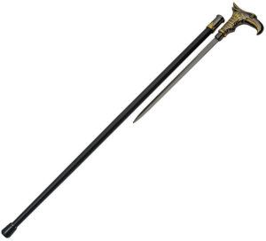 China Made Silver Bird Sword Cane (12″)