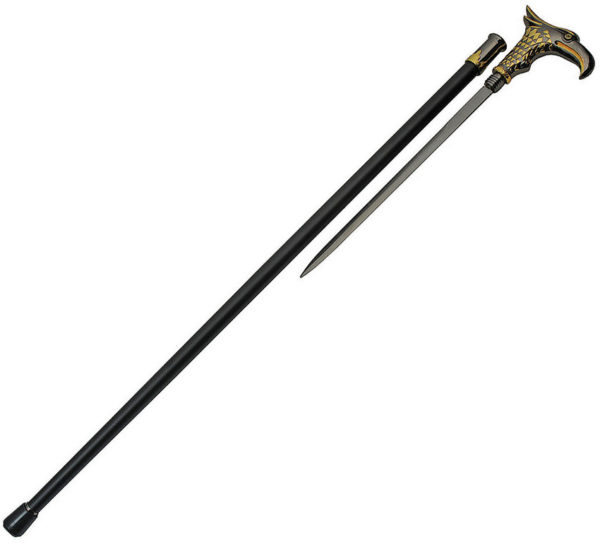 China Made Silver Bird Sword Cane (12")