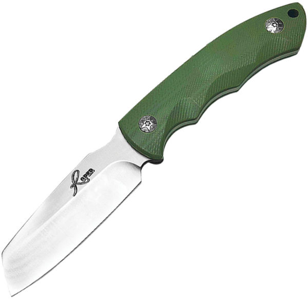 Roper Knives Razor Fixed Blade Green (3")