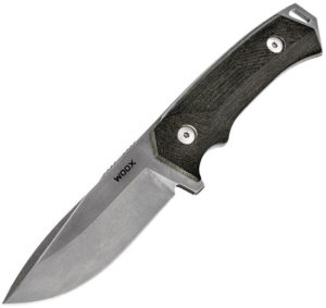 WOOX Rock 62 Fixed Blade Black Micarta (4.25″)