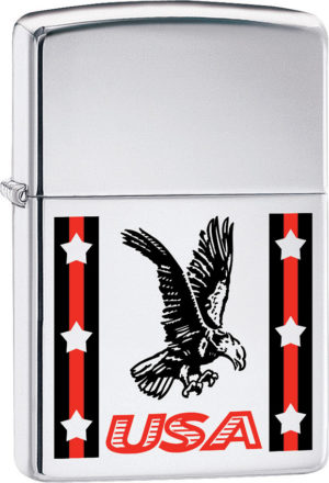 Zippo USA Ribbon/Eagle Lighter
