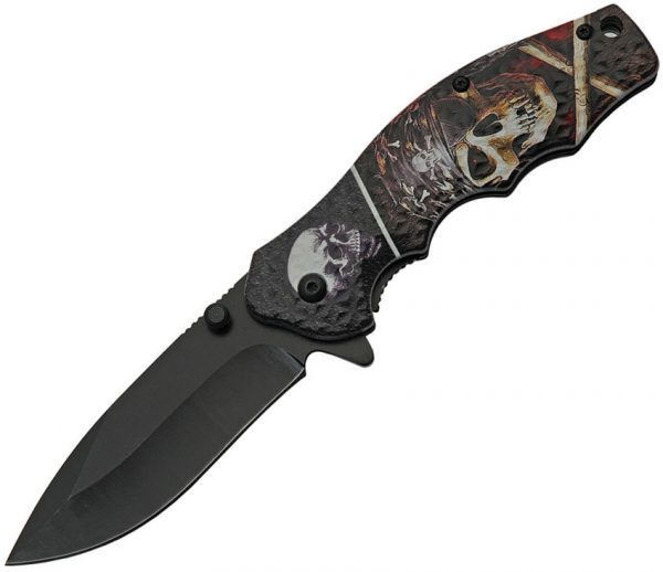 China Made Skull Linerlock A/O (3.25")
