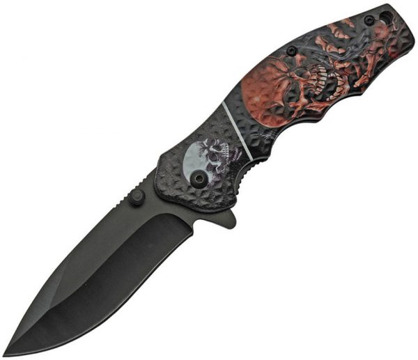 China Made Skull Linerlock A/O (3.25")