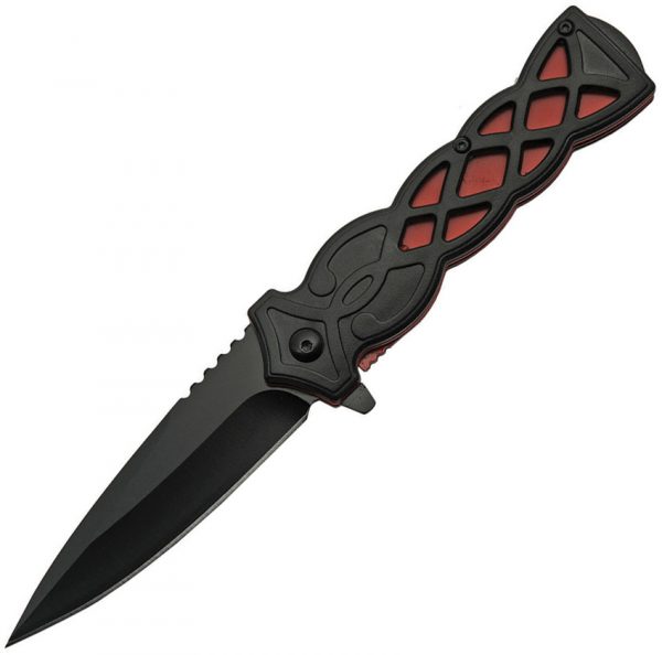 China Made Celtic Linerlock A/O Red (3.5")