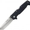 Cold Steel SR1 Lite Tri-Ad, CS 62K1A, Cold Steel SR1 Lite Tri-Ad Tanto point Griv-Ex Black Knife (Satin) CS 62K1A