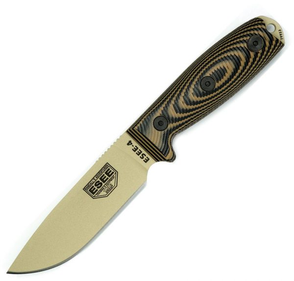 ESEE Model 4 3D Fixed Blade Tan (4.5") ESEE Model 4 3D Fixed Blade Tan (4.5")