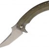 Fox Geco Knife , Fox Geco Knife Green Micarta (3.25")