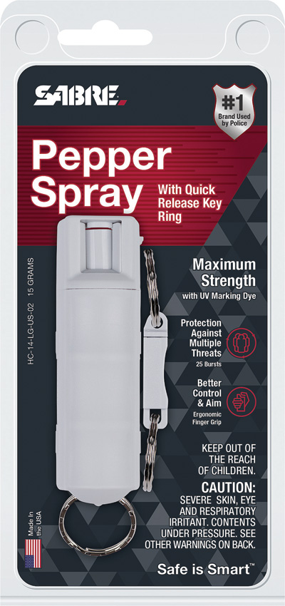 Sabre Hard Case Pepper Spray Gray