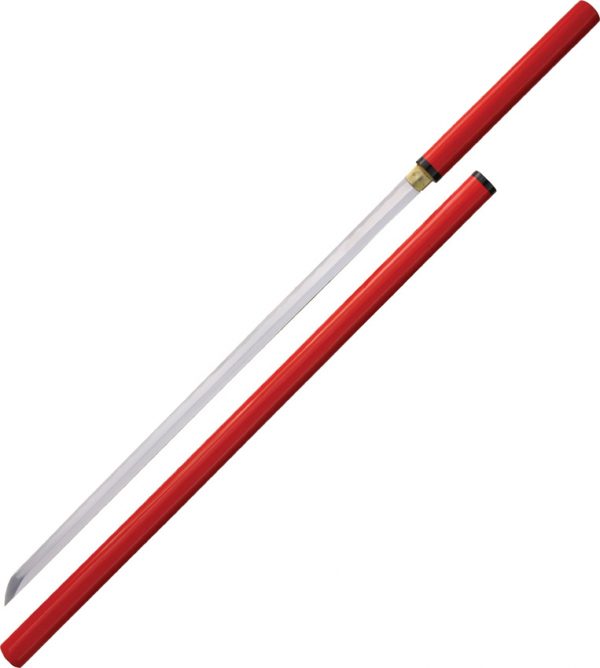Factory X Red Straight Sword Hand Forged (31")