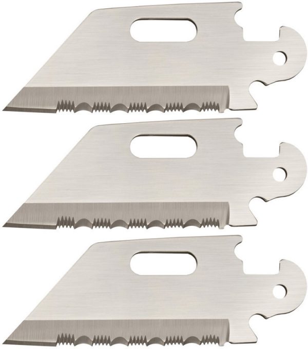 Cold Steel Click-N-Cut, CS 40AP3C, Cold Steel Click-N-Cut Reverse Tanto Blade 3 Pack (Serr) CS 40AP3C