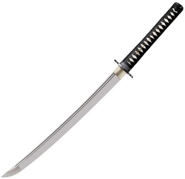 Cold Steel Wakizashi Warrior Series, CS 88BWWK, Cold Steel Wakizashi Warrior Series Cord Black Sword (Satin) CS 88BWWK