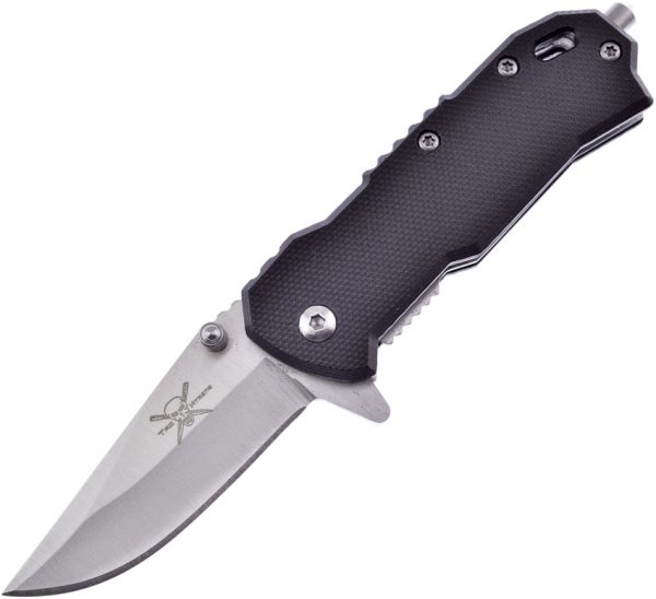 Frost Cutlery Tac Linerlock Black G10 A/O (2")