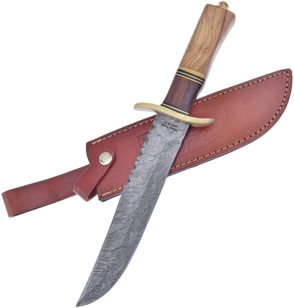 Frost Cutlery Bowie Damascus Walnut/Olive (8.5")