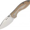Reate Iron , Reate Iron Framelock Knife, Reate Iron Framelock Knife Brown (3.25") for sale
