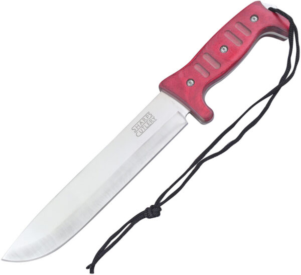Frost Cutlery Bowie Red Pakkawood (9")