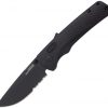 SOG Flash AT-XR Lock , SOG Flash AT-XR Lock A/O Black , SOG Flash AT-XR Lock A/O Black (3.38"Serr)