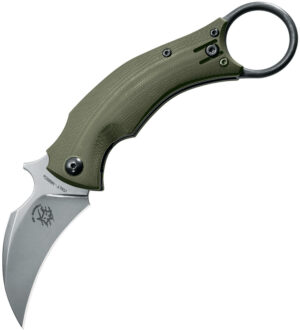 Fox BlackBird Karambit Knife OD Green (2.5″)