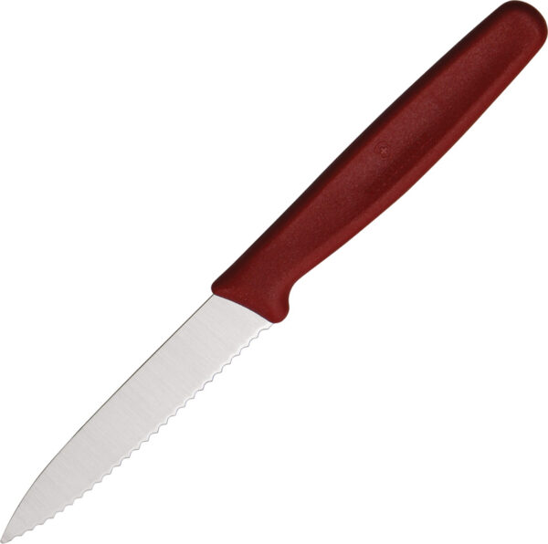 Victorinox Paring Knife Red Serrated (3.25″)