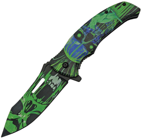 China Made Cat Eye Linerlock Green (3.75")