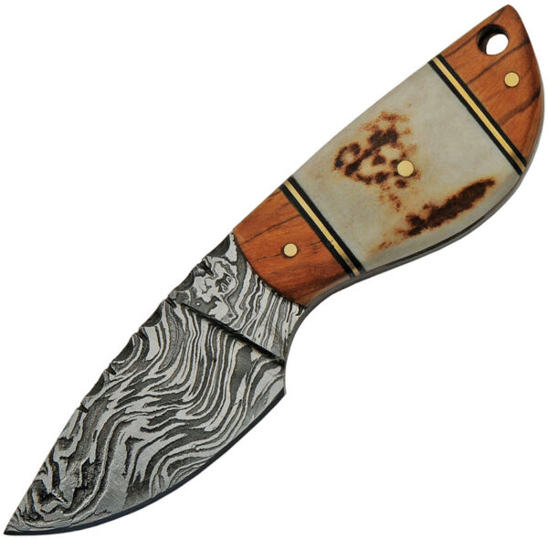 Damascus Wild Stag Skinner (2.5")