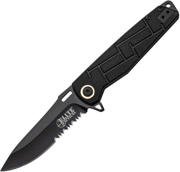 Elite Tactical Tactical Linerlock Black (3.5") Elite Tactical Tactical Linerlock Black (3.5")