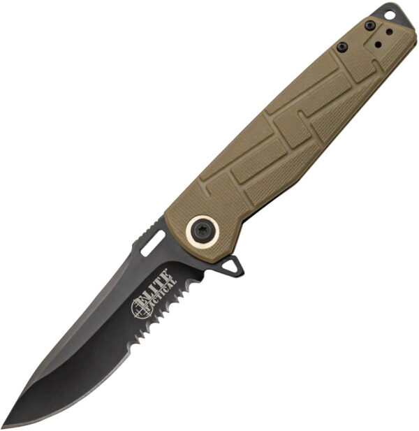 Elite Tactical Tactical Linerlock Tan (3.5")