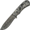 Damascus Storm Hunter Black (4")
