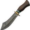 Damascus Scimitar Bowie (7")