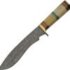 Damascus Turquoise Hunter (8")