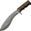 Damascus Kukri Bowie Rosewood (8")