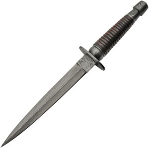 Damascus Commando Dagger Wood (7.25″)