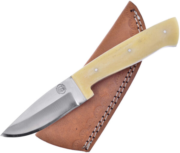 Frost Cutlery Fixed Blade White Smooth Bone (3.5")