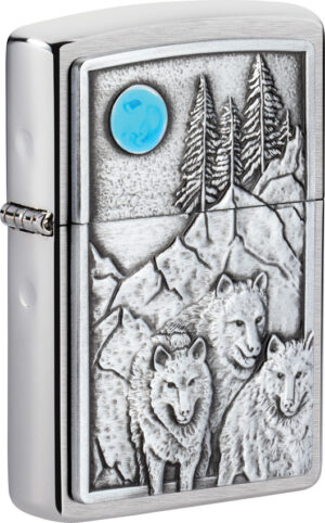 Zippo Wolf Pack and Moon Lighter