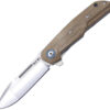 MKM-Maniago Knife Makers Clap Linerlock Green Micarta (3")