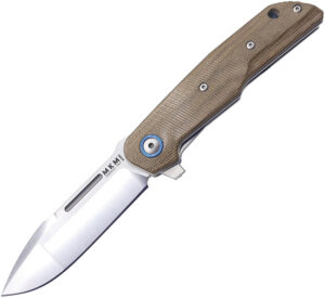 MKM-Maniago Knife Makers Clap Linerlock Green Micarta (3″)