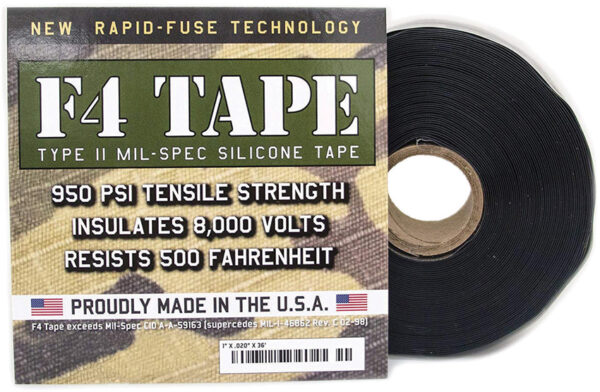 Rescue Tape F4 Mil-Spec Silicone Tape Blk