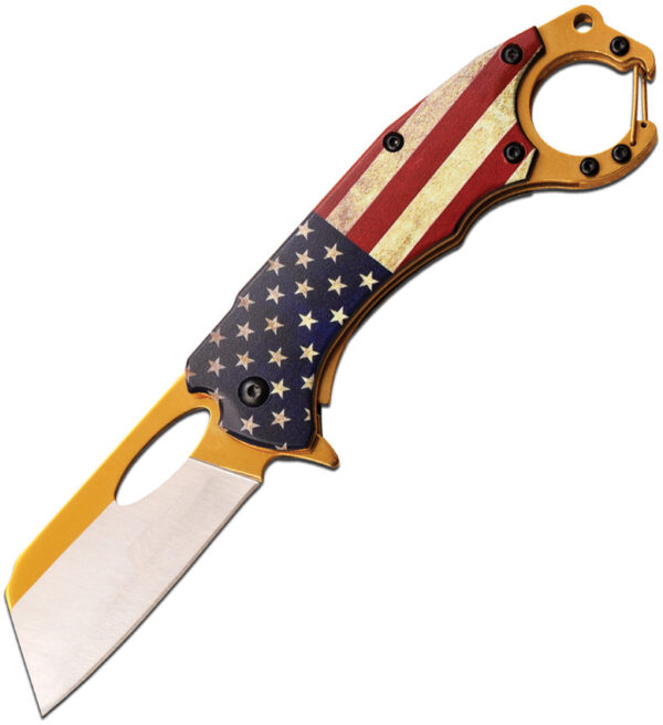 MTech Linerlock A/O Knife Flag (2.5")