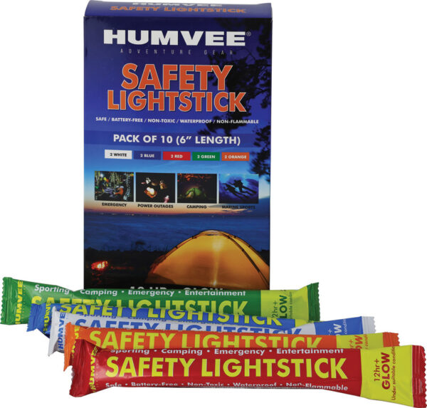 Humvee 6\" Safety Glow Stick 10 Pk