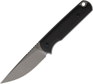 Ferrum Forge Knife Works Lackey Fixed Blade Black (2.88″)