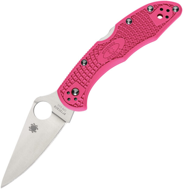 Spyderco Pink Heals Delica Lockback (3")