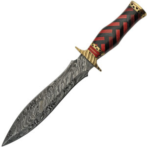 Damascus Braided Wood Dagger (9″)