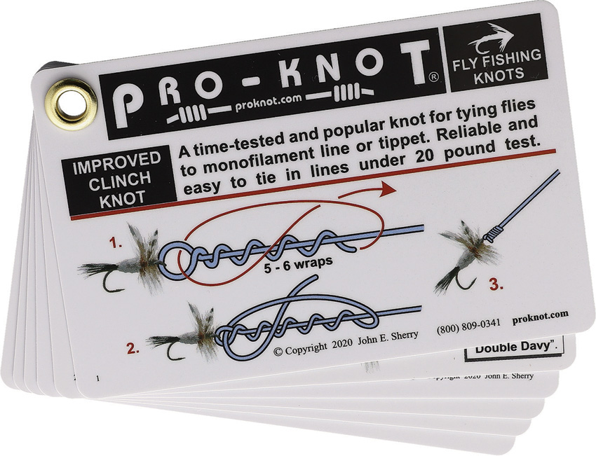 Pro-Knot Fly Fishing Knot Tying Cards for Sale $3.85