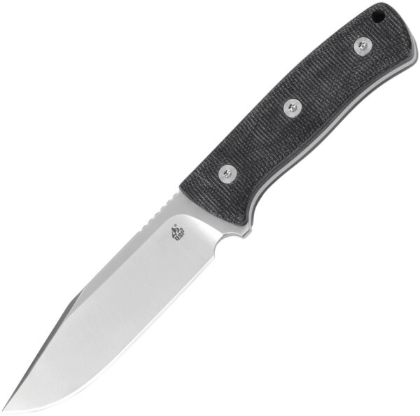 QSP Knife Bison Fixed Blade Black (4.5")